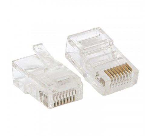 Коннектор RJ45 (8P8C) кат.5E неэкранир. TERACOM универс. (уп.50шт) EKF TRC-PLUG-5EUTP-50