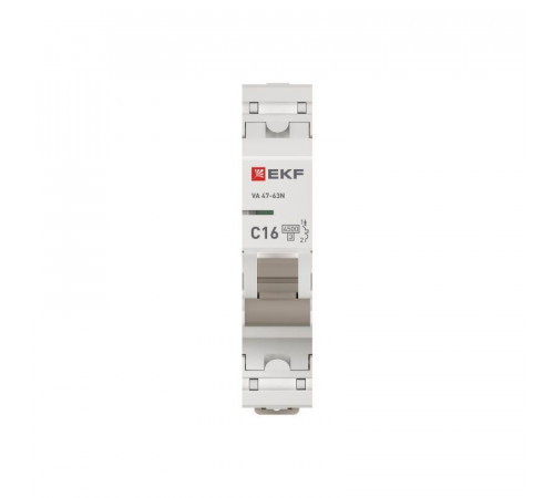 Выключатель автоматический модульный 1п 16А C 4.5кА ВА 47-63N PROxima EKF M634116C