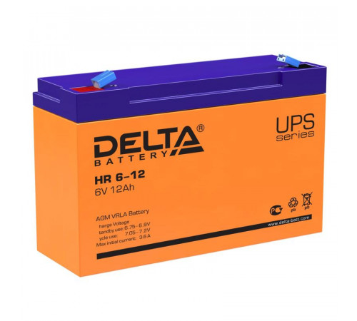 Аккумулятор UPS 6В 12А.ч Delta HR 6-12