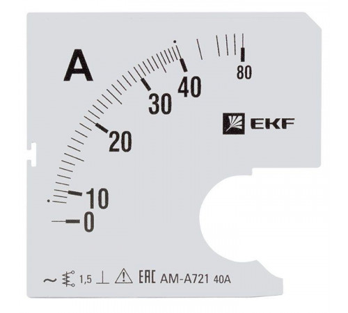 Шкала сменная для A721 80/5А-1.5 PROxima EKF s-a721-80