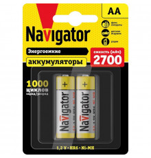 Аккумулятор AA/HR6 94 465 NHR-2700-HR6-BP2 (блист.2шт) Navigator 94465