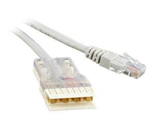 Патч-корд кат.5E 110-RJ45 4 пары PC-110-RJ45-4P-C5e-2M-LSZH-GY LSZH 2м сер. Hyperline 229904