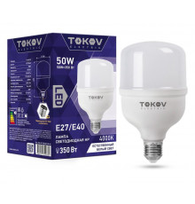 Лампа светодиодная 50Вт HP 4000К Е40/Е27 176-264В TOKOV ELECTRIC TKE-HP-E40/E27-50-4K