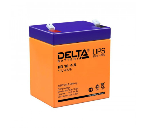 Аккумулятор UPS 12В 4.5А.ч Delta HR 12-4.5