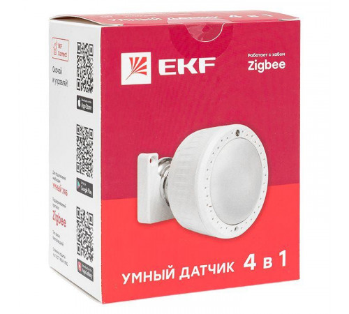 Датчик 4в1 умный Zigbee Connect EKF is-thpl-zb