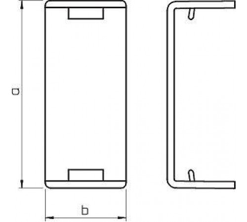 Накладка стыковая кабель-канала 60х90мм ПВХ WDK HS60090RW бел. OBO 6193590