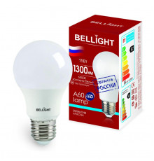 Лампа светодиодная LED A60 220В 15Вт E27 1300лм 6500К BELLIGHT 85339514