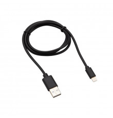 Кабель USB-Lightning 2А 1м черн. ПВХ Rexant 18-7050