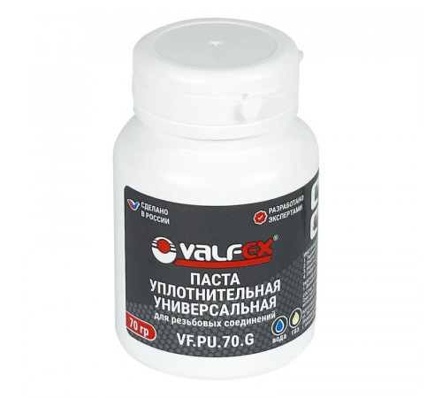 Паста уплотнительная универсальная 70г (вода. газ) (80) VALFEX VF.PU.70.G