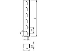 Профиль U-образный 30х50 L1000 2мм US 3 100 FS OBO 6342318