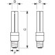 Лампа люминесцентная компакт. Master PLE-C 11W/827 11Вт E27 прямолинейная 2700К PHILIPS 929730982709