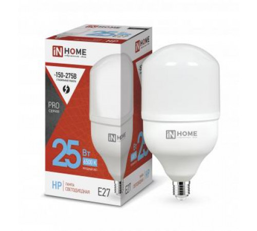 Лампа светодиодная высокомощная LED-HP-PRO 25Вт цилиндр 6500К холод. бел. E27 2380лм 230В IN HOME 4690612031064