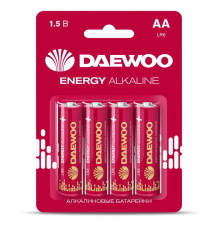 Элемент питания алкалиновый AA/LR6 1.5В Energy Alkaline 2021 BL-4 (уп.4шт) DAEWOO 5029781