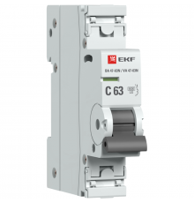 Выключатель автоматический модульный 1п C 63А 6кА ВА 47-63N PROxima EKF M636163C
