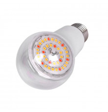 Лампа светодиодная LED-A60-15W/SPFB/E27/CL PLP30WH 15Вт A60 грушевидная прозрачная для растений спектр для фотосинтеза (упак. картон) Uniel UL-00007405