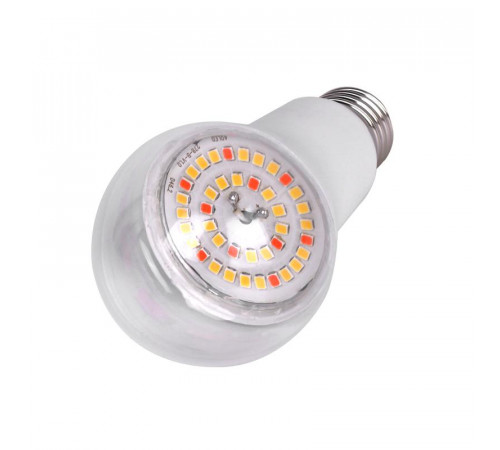 Лампа светодиодная LED-A60-15W/SPFB/E27/CL PLP30WH 15Вт A60 грушевидная прозрачная для растений спектр для фотосинтеза (упак. картон) Uniel UL-00007405