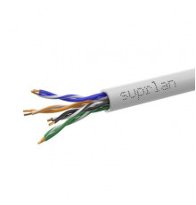 Кабель витая пара U/UTP кат.5E 4х2х24AWG solid Cu LSZH нг(А)-HF In. Premium 305м (м) SUPRLAN 01-0307-1