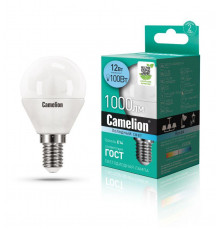 Лампа светодиодная LED12-G45/845/E14 12Вт 220В бел. Camelion 13695