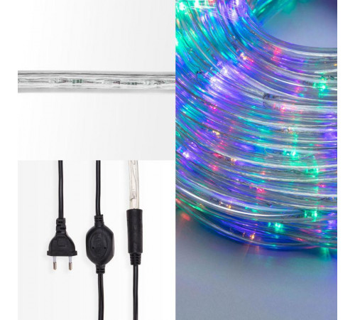 Шнур светодиодный Дюралайт фиксинг 2Вт 24LED/м мульти (RYGB) 10м Neon-Night 121-329-10