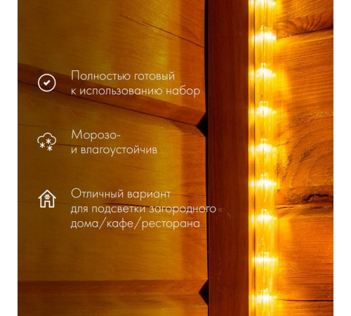 Шнур светодиодный Дюралайт фиксинг 2Вт 24LED/м мульти (RYGB) 10м Neon-Night 121-329-10