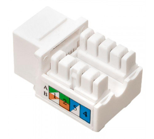 Модуль Keystone RJ45 кат.6 неэкранир. 110 IDC 90град. бел. TERACOM PRO EKF TRP-KSTN-90D-6UTP-WH