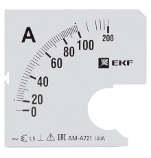 Шкала сменная для A721 100/5А-1.5 PROxima EKF s-a721-100