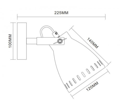 Светильник WML-428-1 С08 настен. New York 1х E27 40Вт 230В сер. Camelion 13058