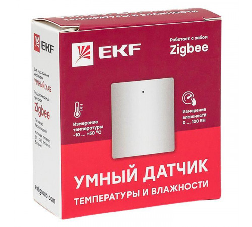 Датчик температуры и влажности умный Zigbee Connect EKF is-th-nd-zb