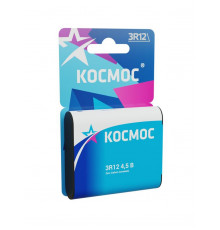 Элемент питания солевой "квадрат" 3R12 1BL (блист.1шт) Космос KOC3R121BL