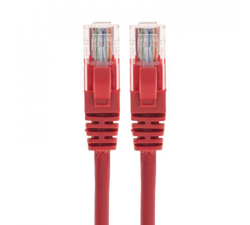 Патч-корд U/UTP CAT 6 RJ45-RJ45 26AWG LSZH красн. 1м Rexant 02-0293-1