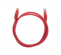 Патч-корд U/UTP CAT 6 RJ45-RJ45 26AWG LSZH красн. 1м Rexant 02-0293-1