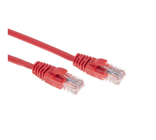 Патч-корд U/UTP CAT 6 RJ45-RJ45 26AWG LSZH красн. 1м Rexant 02-0293-1