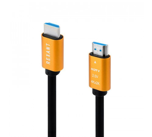 Кабель HDMI - HDMI 2.0 1м (GOLD) Rexant 17-6102