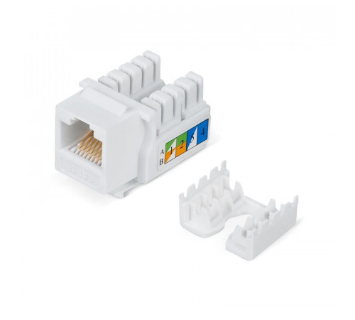 Вставка Keystone Jack RJ45 кат.5E неэкранир. WR-KJ-RJ45-C5E-90 90град. заделка тип 110 бел. WRline 505212