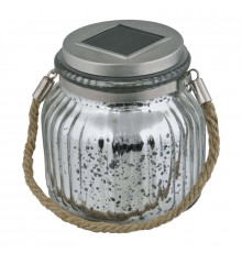 Светильник садовый USL-M-211/GN120 SILVER JAR IP44 солнечная батарея Uniel UL-00003209