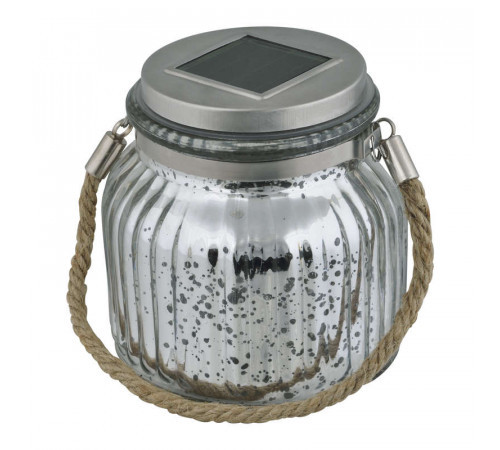 Светильник садовый USL-M-211/GN120 SILVER JAR IP44 солнечная батарея Uniel UL-00003209