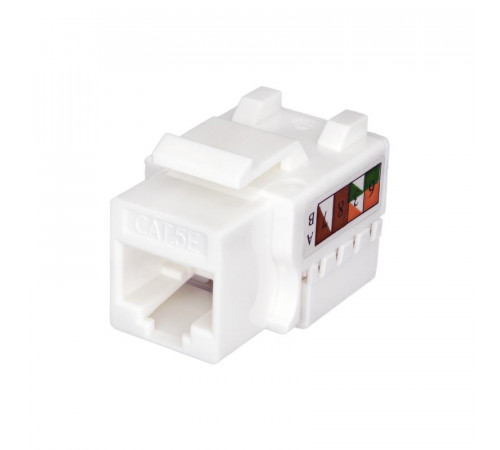 Модуль Keystone Jack RJ45 (8P8C) UTP кат.5E инструментал. бел. SUPRLAN 10-0313