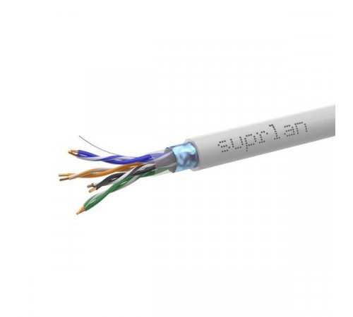 Кабель витая пара F/UTP кат.5E 4х2х24AWG solid Cu PVC In. Median 305м (м) SUPRLAN 01-1033-1