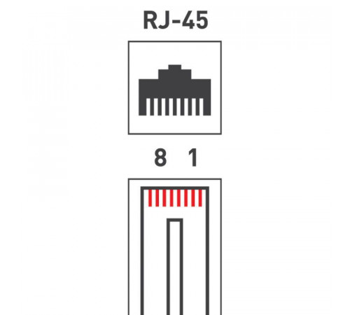 Джек компьютерный RJ45 (8P8C) кат.5E (уп.100шт) Rexant 05-1021