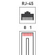 Джек компьютерный RJ45 (8P8C) кат.5E (уп.100шт) Rexant 05-1021