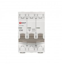 Выключатель автоматический модульный 3п 50А C 4.5кА ВА 47-63N PROxima EKF M634350C