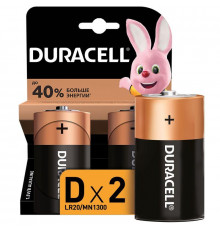 Элемент питания алкалиновый D/LR20/MN 1300 BP-2 (блист.2шт) Duracell Б0014055