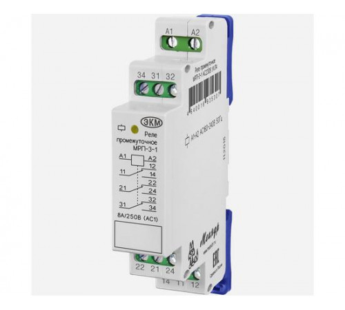 Реле промежуточное МРП-3-1 ACDC230В УХЛ4 Меандр A8302-16936618