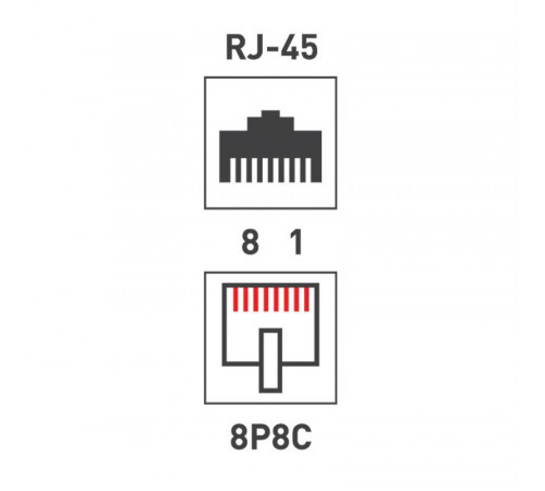 Розетка сетевая LAN на стену 2 гнездо 8Р8С (RJ-45) 5кат. Rexant 06-0105-C