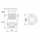 Выключатель-кнопка 10А d22 аварийная остановка красн. Rexant 36-3553