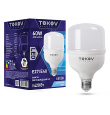 Лампа светодиодная 60Вт HP 6500К Е40/Е27 176-264В TOKOV ELECTRIC TKE-HP-E40/E27-60-6.5K