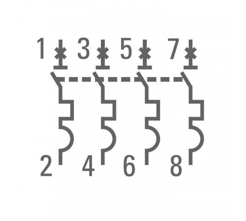 Выключатель автоматический модульный 4п C 63А 4.5кА ВА 47-63 PROxima EKF mcb4763-4-63C-pro