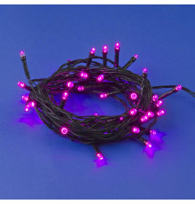 Гирлянда LED ULD-S0500-050/DGA PINK IP20 5м 50 диодов роз. свет провод зел. Uniel UL-00007306