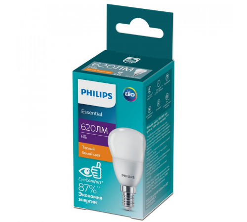 Лампа светодиодная ESS LEDLustre 6Вт P45FR 620лм E14 827 PHILIPS 929002971407