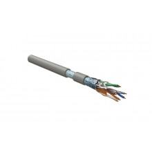 Кабель витая пара F/UTP кат.5E 4х2х24AWG solid LSZH FUTP4-C5E-S24-IN-LSZH-GY-305 сер. (уп.305м) Hyperline 45788